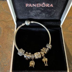Pandora Bracelet with Wedding Charms